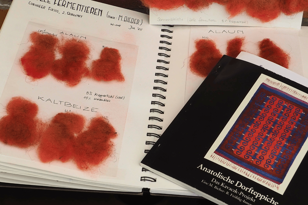 Wolle Fermentieren und leuchtende Farben. Das Kavacik-Projekt